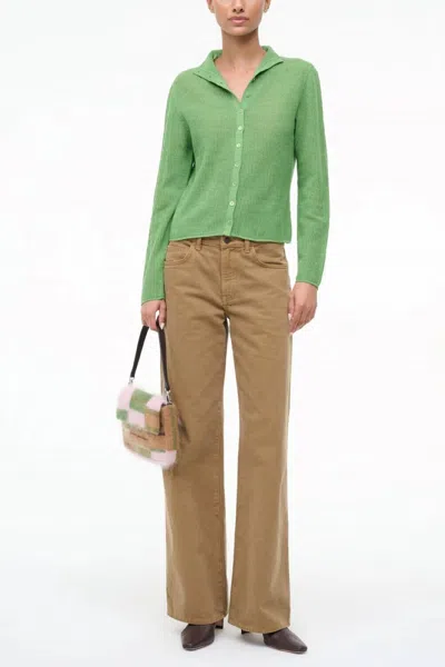 Staud Marianne Sweater In Leaf In Green