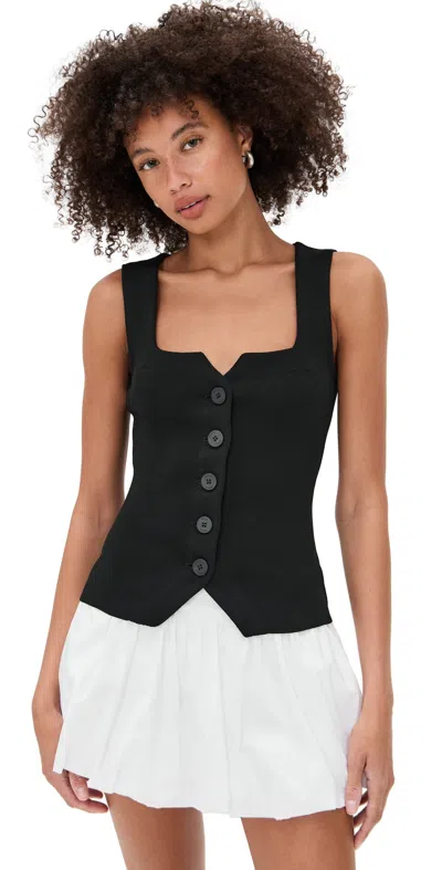 Staud Marisa Vest Black