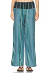 Staud Mateo Pants Marina Stripe Multi In Blue