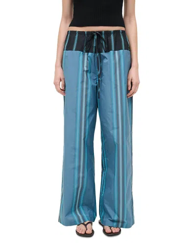 Staud Mateo Pants In Blue