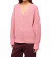 Staud Matilda Cardigan In Pink In Pink