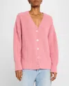 Staud Matilda Cardigan In Damask Pink In Pink