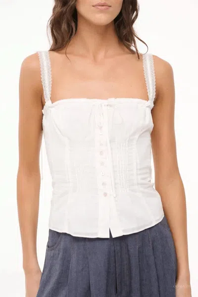 Staud Matilde Cami Top In White