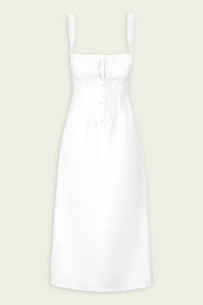 Staud Matilde Dress In White