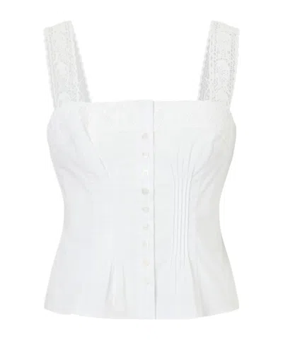Staud Matilde Vest In White