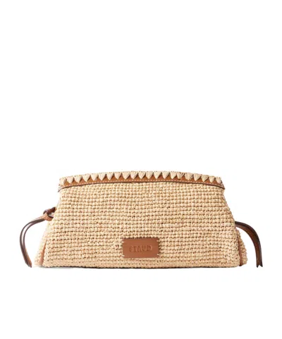 Staud Maude Clutch Bag In Sand