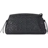 Staud Maude Convertible Leather Clutch In Black