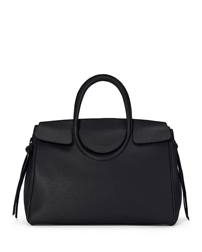 Staud Maude Leather Carryall In Black