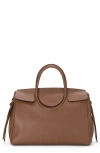 Staud Maude Leather Carryall Tote In Espresso