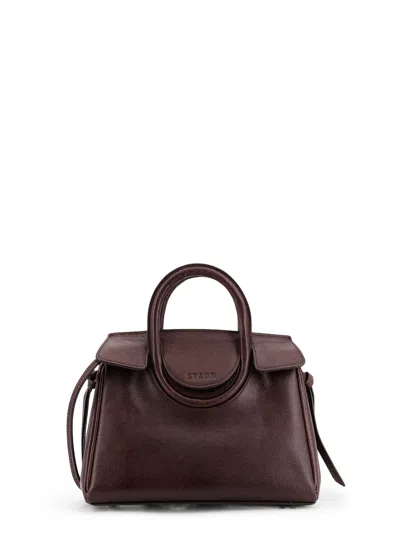 Staud Maude Leather Crossbody Bag In Brown