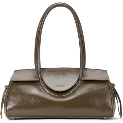 Staud Maude Leather East/west Shoulder Bag In Brown