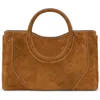 Staud Maude Leather Satchel In Brown