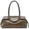 Staud Maude Leather Shoulder Bag In Brown