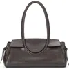 Staud Maude Leather Shoulder Bag In Espresso