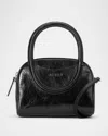 Staud Mini Maude Top Handle Bowler Bag In Black