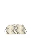 Staud Maude Snake Embossed Leather Convertible Crossbody Clutch In Multi
