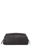 Staud Maude Woven Leather Clutch Bag