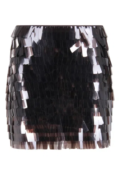 Staud Max Skirt In Brown