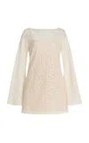 Staud Maya Crocheted Cotton-blend Mini Dress