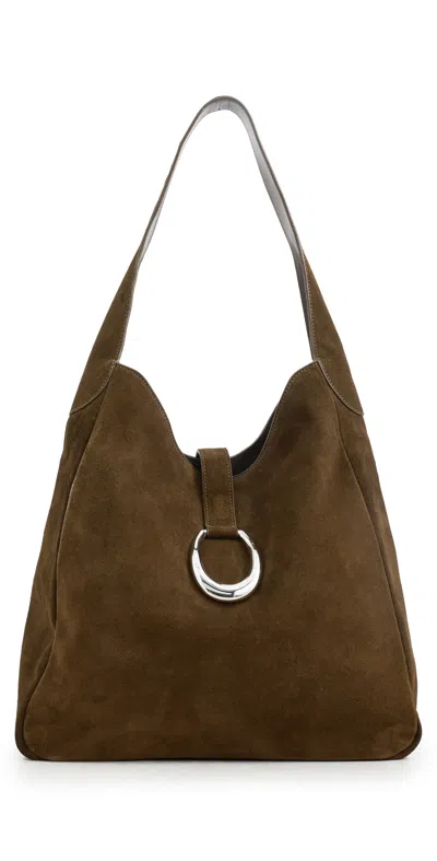 Staud Maya Hobo Bag Truffle In Brown