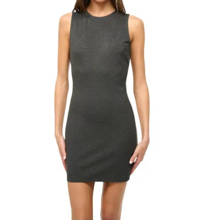 Staud Mercer Dress In Heather Grey