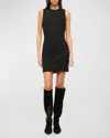 Staud Mercer Sleeveless Minidress In Black