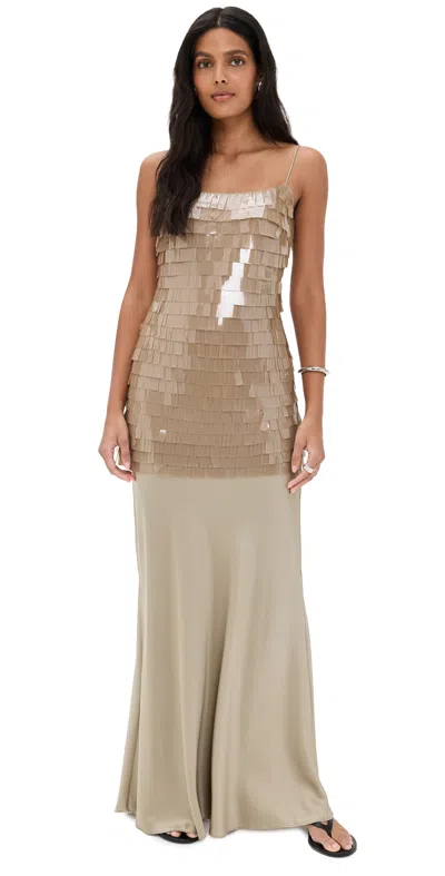 Staud Mesa Dress Riverstone In Multi