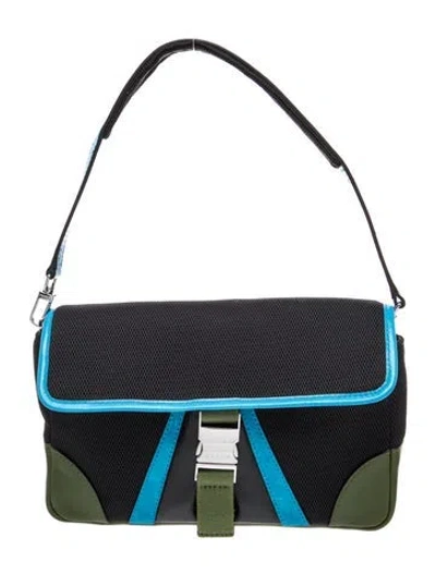 Pre-owned Staud Mesh Shoulder Bag In Black