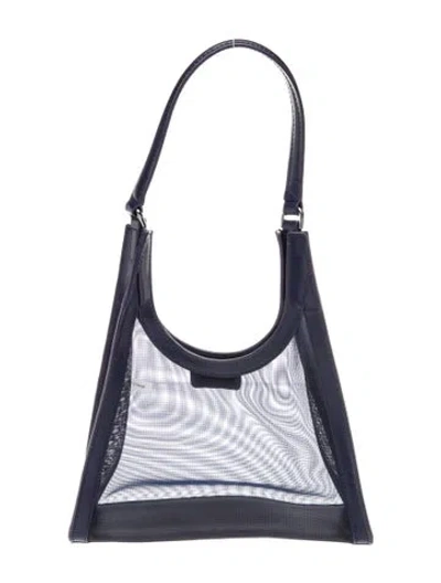 Pre-owned Staud Mesh Shoulder Bag In Blue