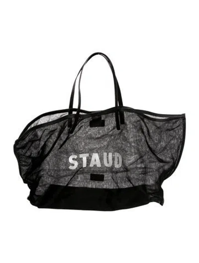 Pre-owned Staud Mesh Tote In Black