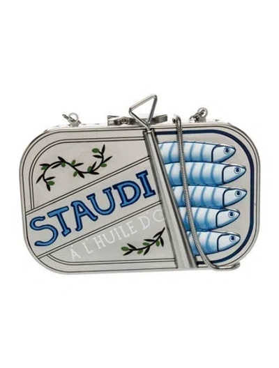 Pre-owned Staud Metal Shoulder Bag W/ Tags In Blue