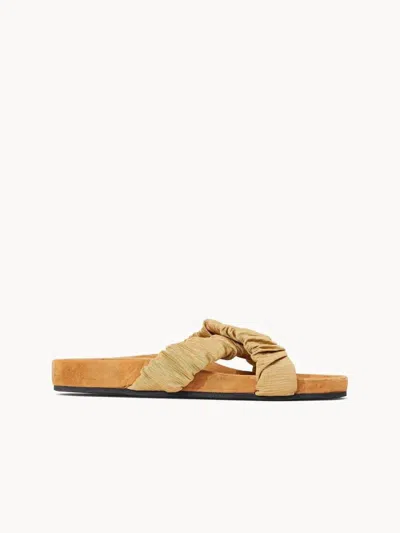 Staud Tan Michel Sandals In Beige