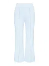 Staud Knack Ankle Pants In Sky Micro Check In Blue