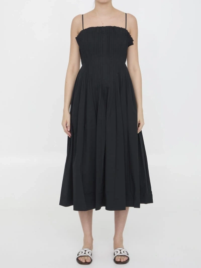 Staud Midi Bella Dress In Black