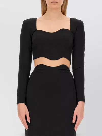 Staud Midi Dress In Black