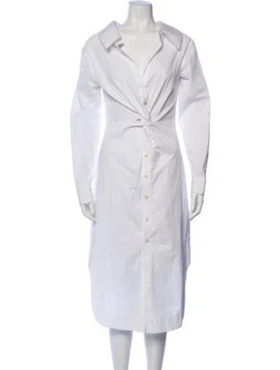 Pre-owned Staud Midi Length Dress In Gray