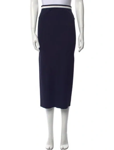 Pre-owned Staud Midi Length Skirt In Black