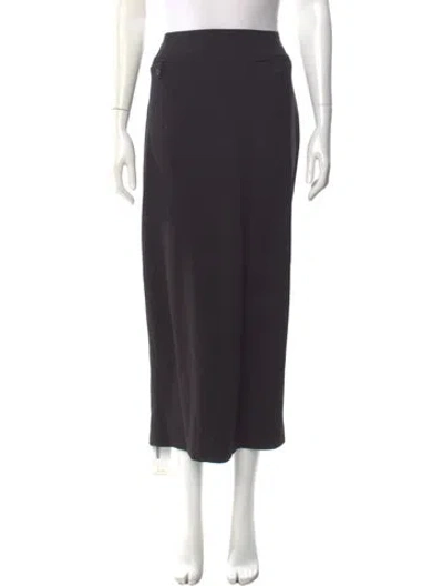 Pre-owned Staud Midi Length Skirt In Black