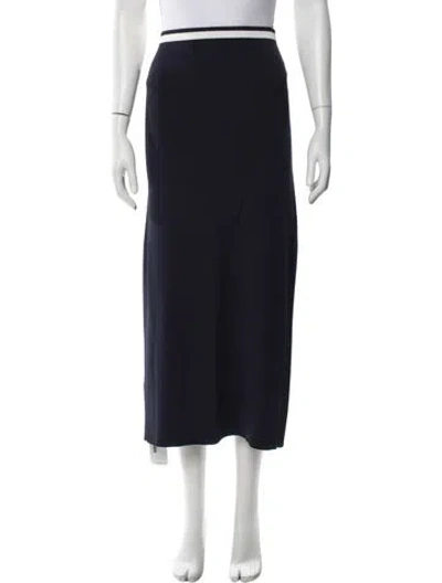 Pre-owned Staud Midi Length Skirt In Black
