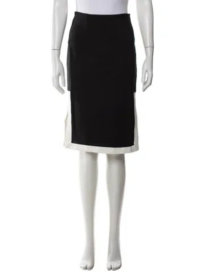 Pre-owned Staud Midi Length Skirt In Black