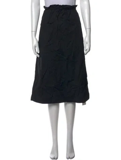 Pre-owned Staud Midi Length Skirt In Black