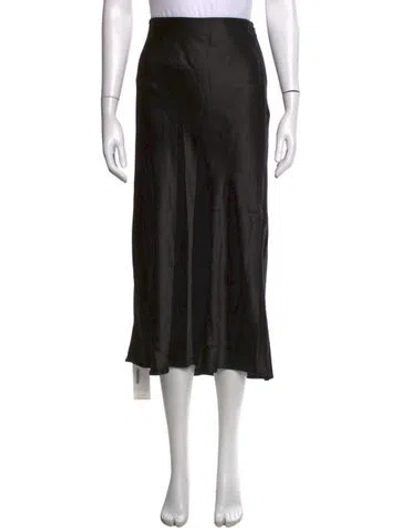 Pre-owned Staud Midi Length Skirt In Black