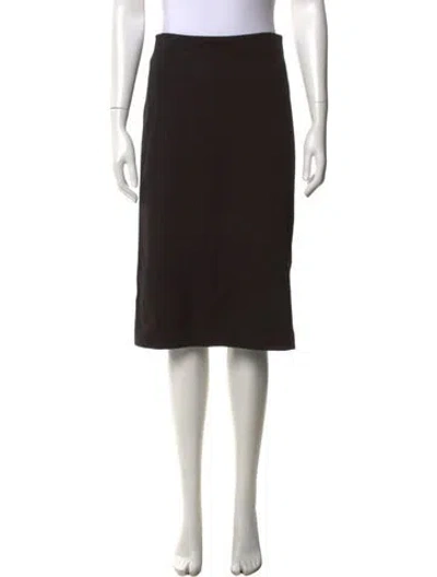 Pre-owned Staud Midi Length Skirt In Black