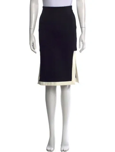 Pre-owned Staud Midi Length Skirt In Black
