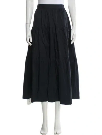Pre-owned Staud Midi Length Skirt In Blue