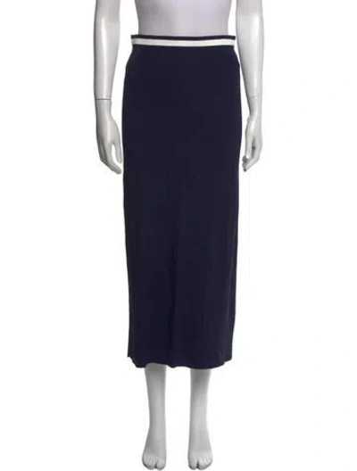 Pre-owned Staud Midi Length Skirt In Blue