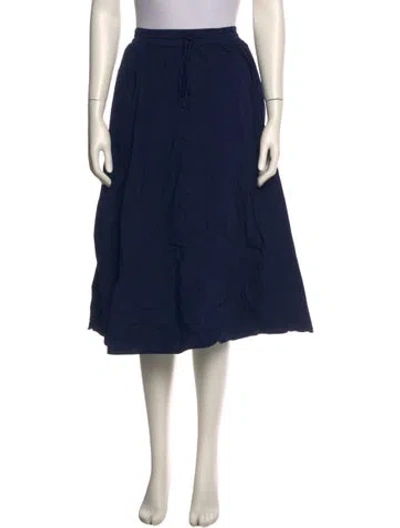 Pre-owned Staud Midi Length Skirt In Blue