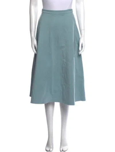 Pre-owned Staud Midi Length Skirt In Blue
