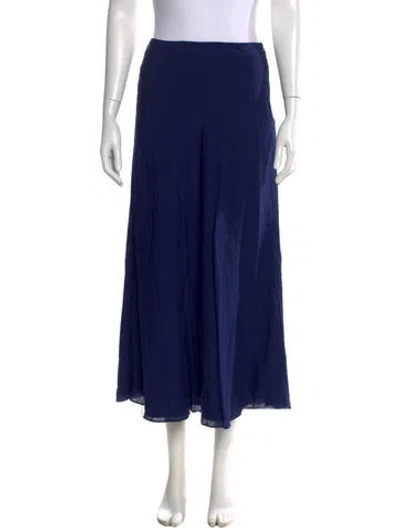Pre-owned Staud Midi Length Skirt In Blue