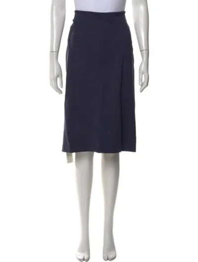 Pre-owned Staud Midi Length Skirt In Blue